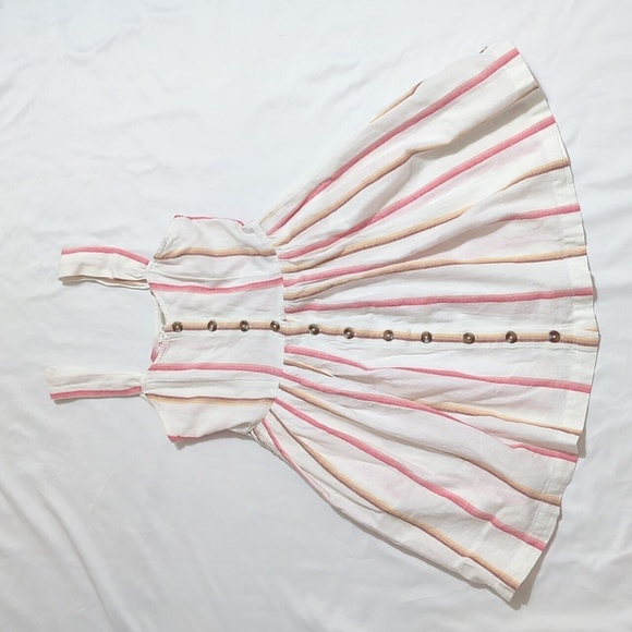 ROXY Sunlit Twist Dress, Color Cream Pink Size SP - Picture 4 of 16